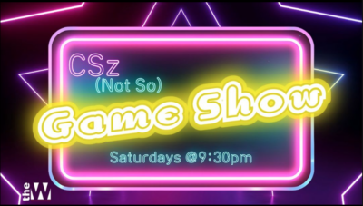 Not So Game Show Logo featuring CSz (Not So) Game Show