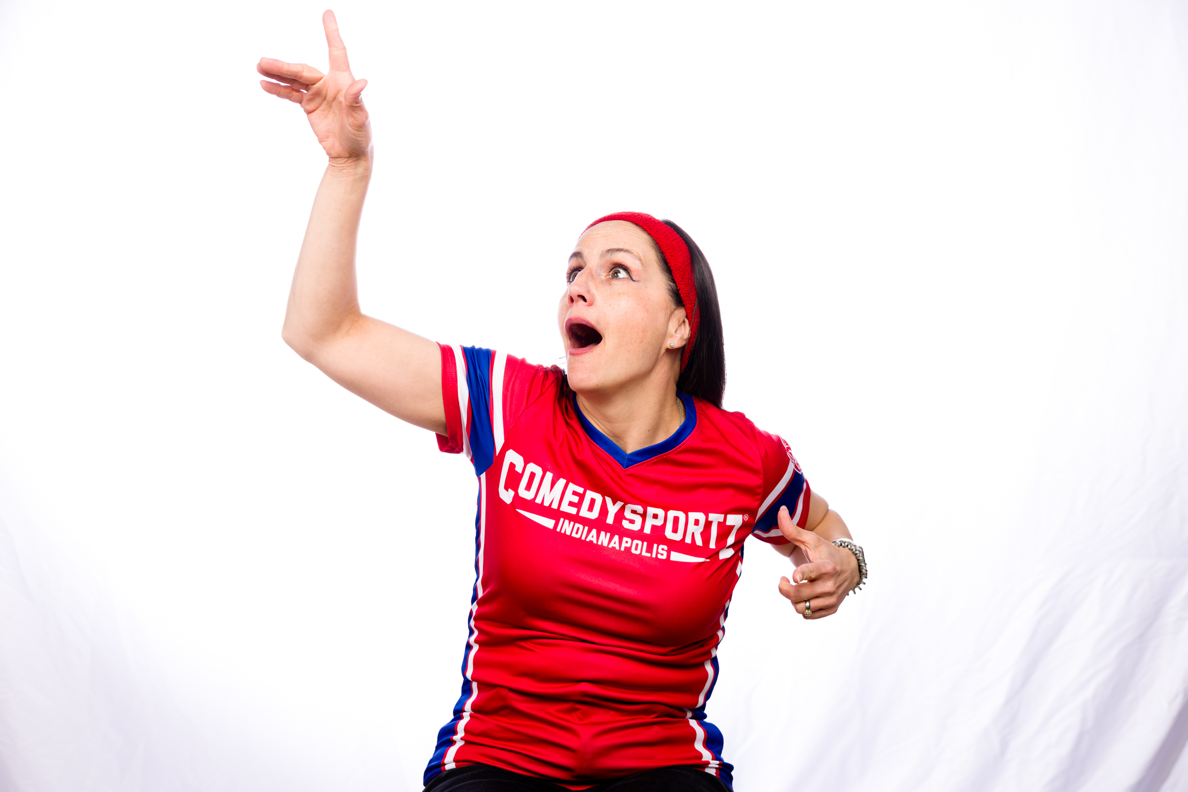 The Wit Theater staff and ComedySportz performers together on stage in Indianapolis