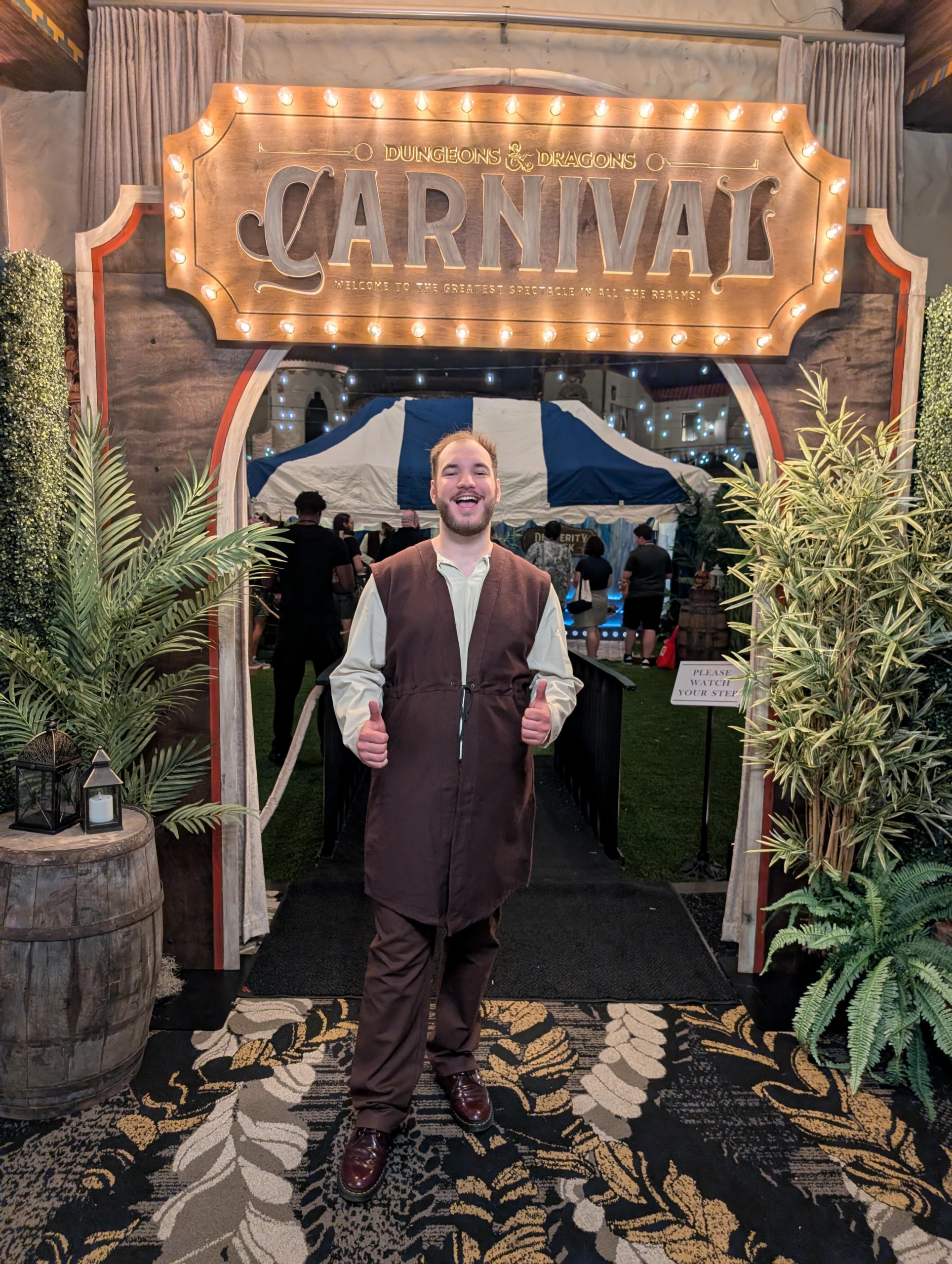The Wit Theater improviser Justin, an Indianapolis character actor and event performer